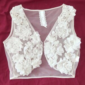 Light shrug with beads